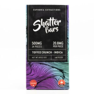 Alternative view of Indica Toffee Crunch Shatter Bar (Euphoria Extractions)