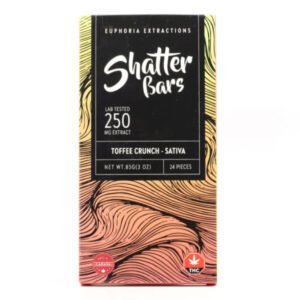 Alternative view of Sativa Toffee Crunch Shatter Bar (Euphoria Extractions)