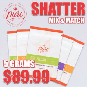 Alternative view of Pyro Extracts Shatter 5 Pack