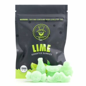 200mg THC Assorted Lime Gummies (Sugar Jack’s)